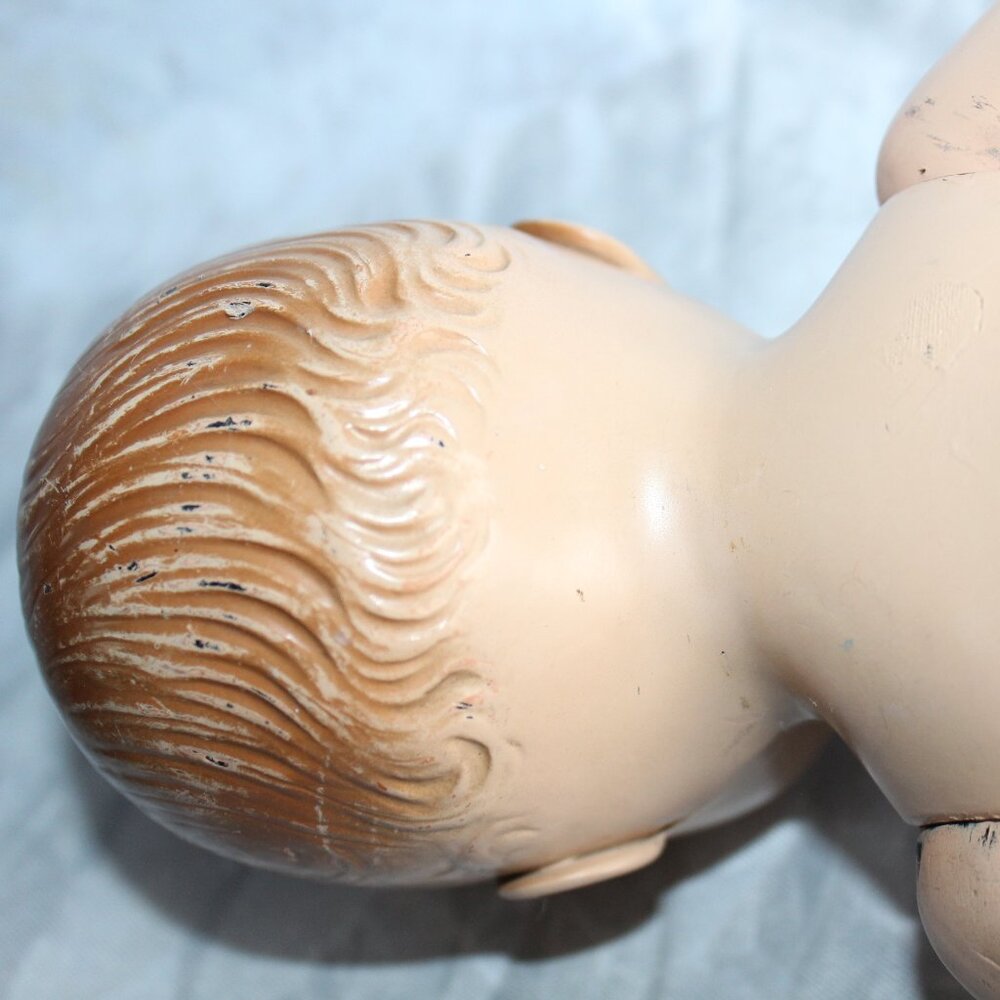 Vintage Composite Jointed Side Glancing Open Mouth 10.5" Baby Doll - Picture 11 of 15